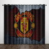 2025 NEW Manchester United Football Club Curtains Pattern Blackout Window Drapes